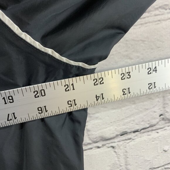 Nike Track Jacket Sz M Black White Full Zip Lightweight - Picture 9 of 10